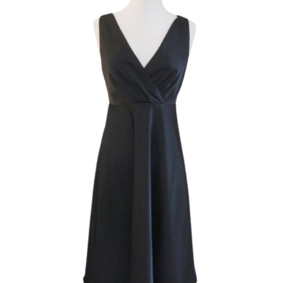 NWT JCREW Dress 4 & p4 Black Small Silk Sofia Classic Bridesmaid Formal Petite - Picture 1 of 4